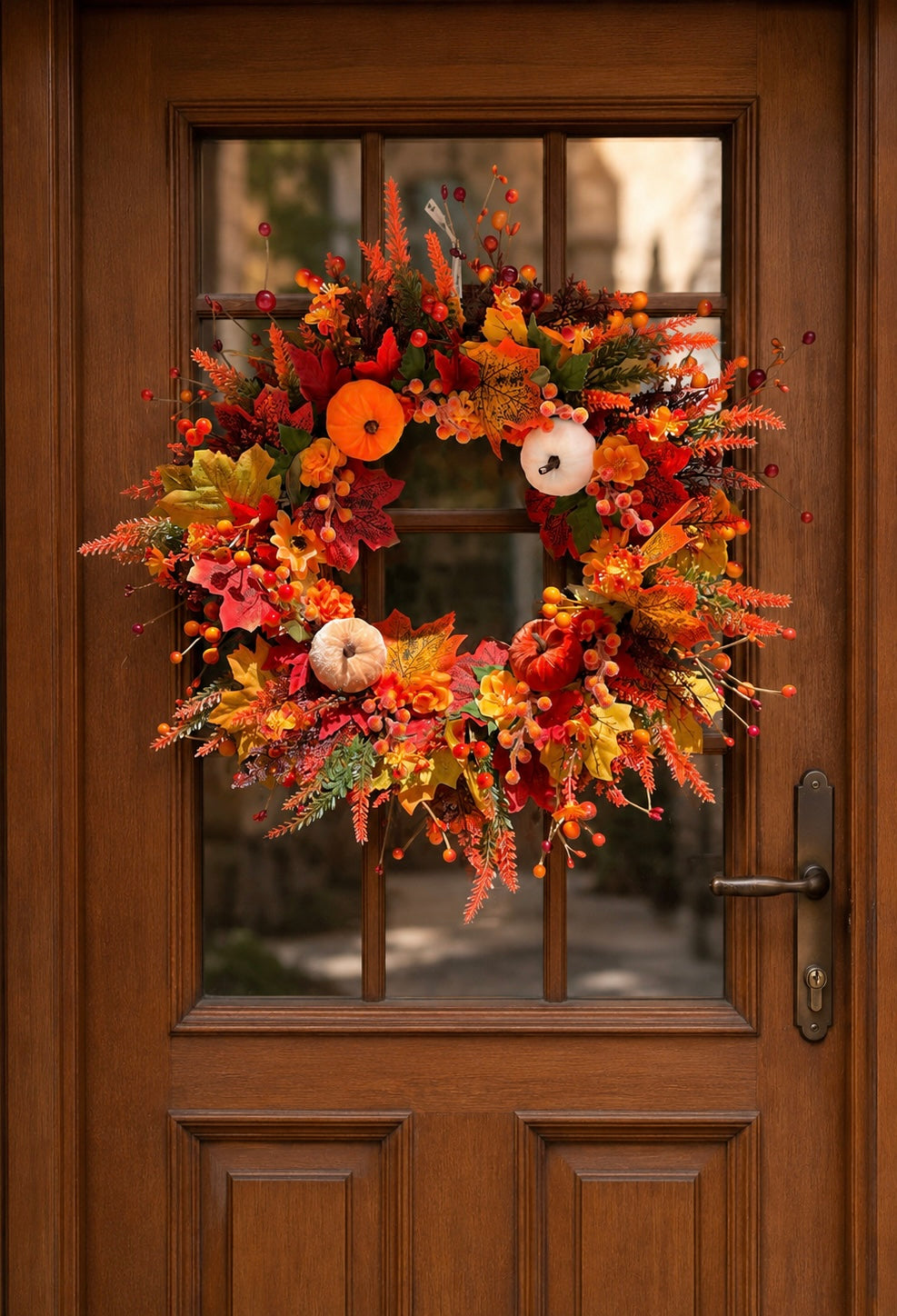 Couronne de porte d’automne