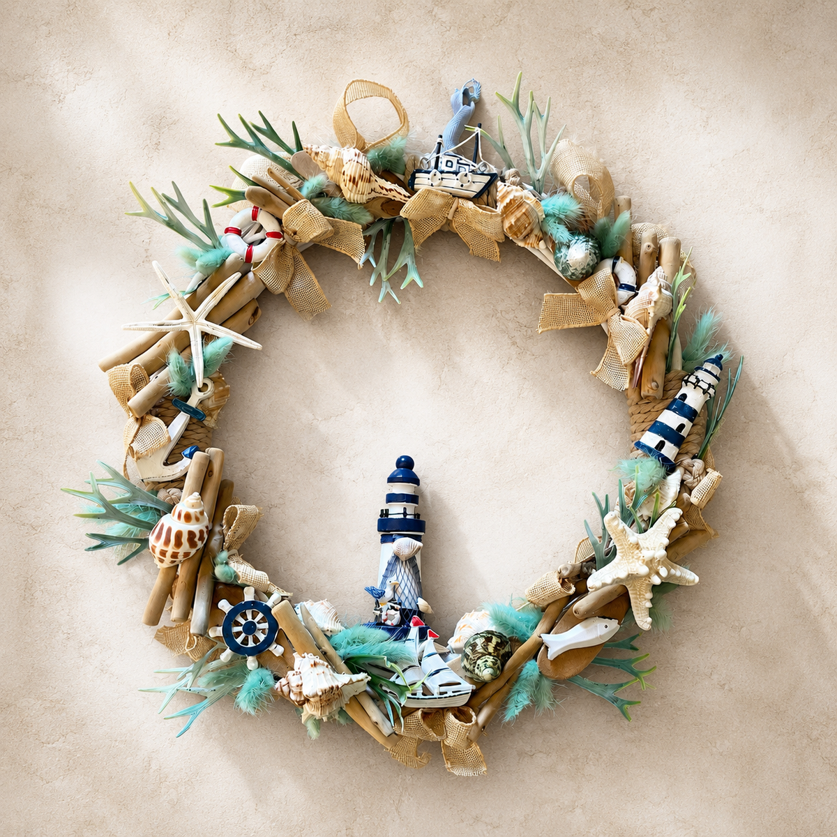 Couronne de porte thème mer