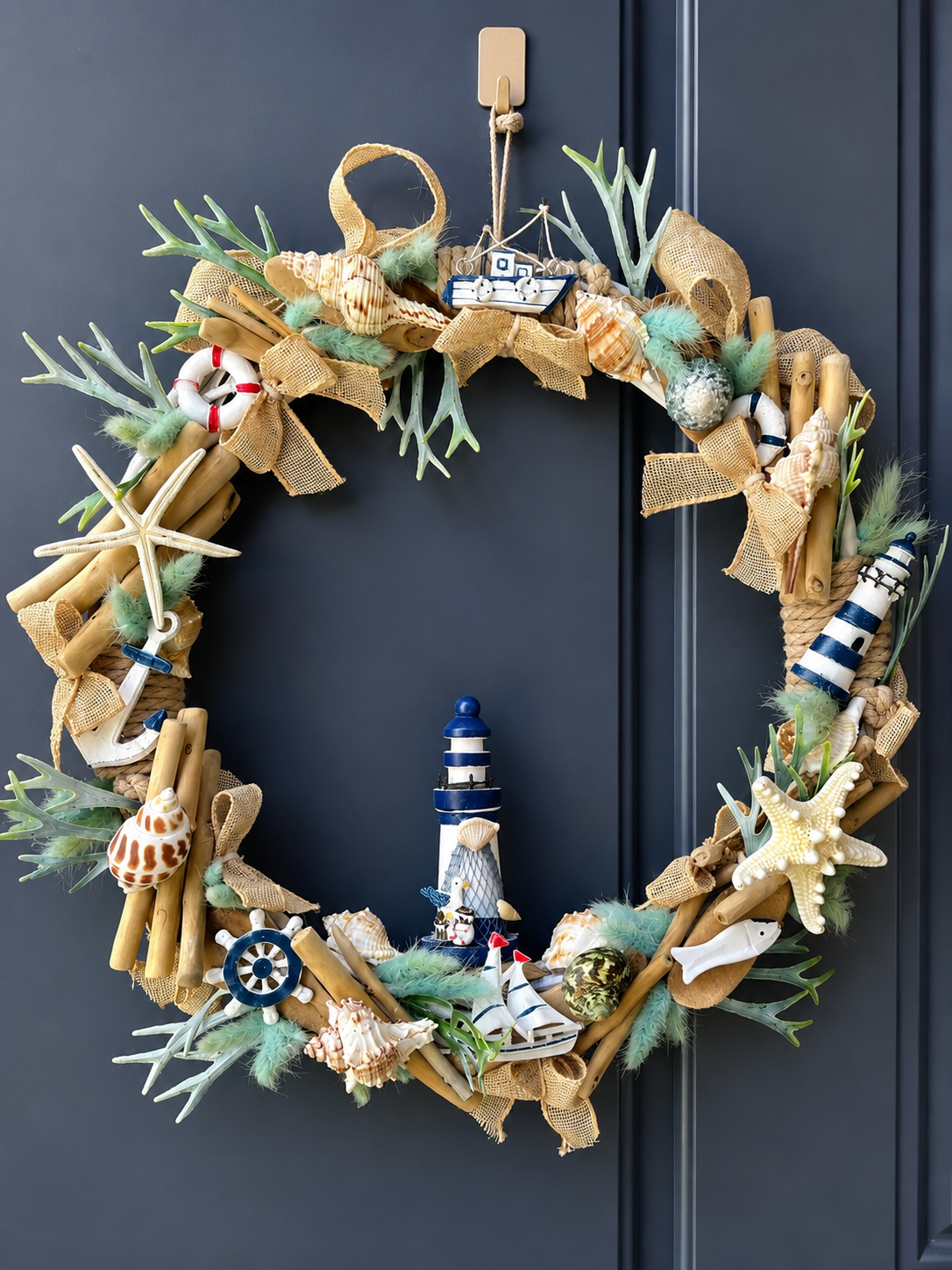 Couronne de porte thème mer