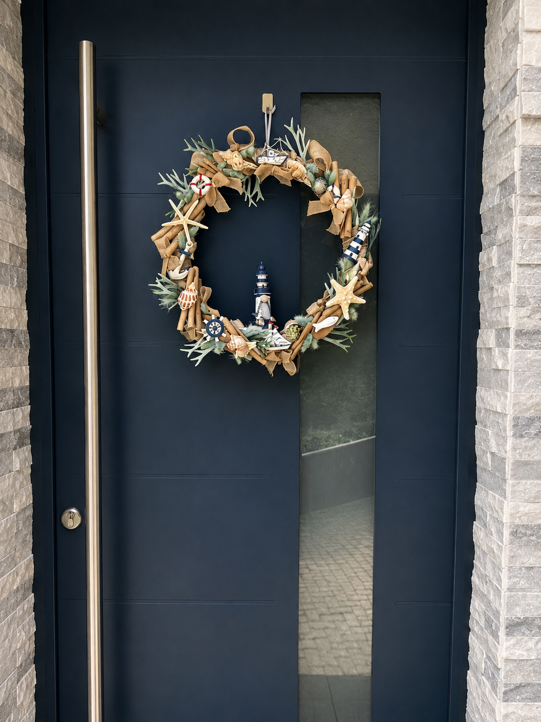 Couronne de porte thème mer